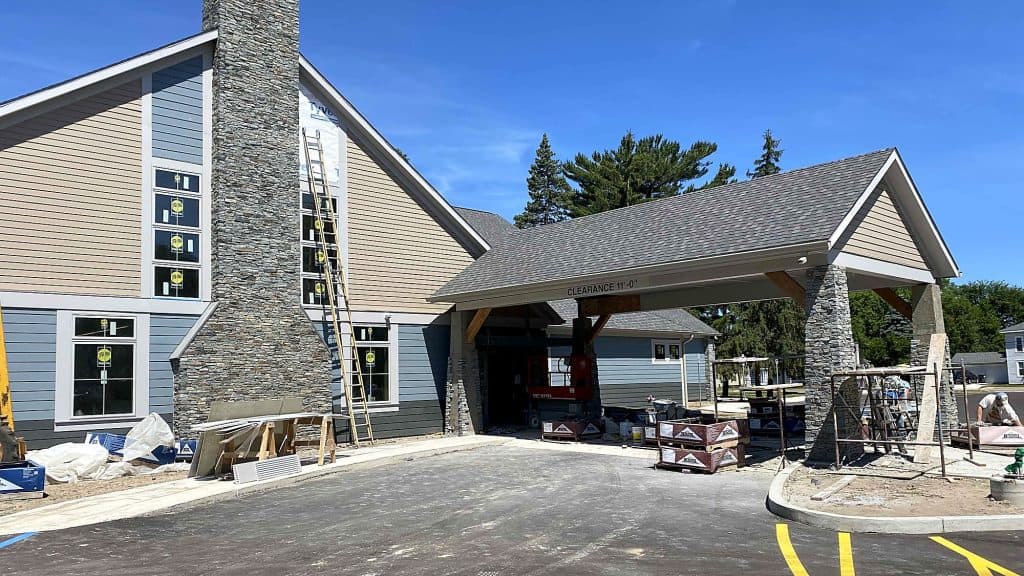 Art & Bonna Community Center in Hartford, Michigan under construction - CPM Construction project